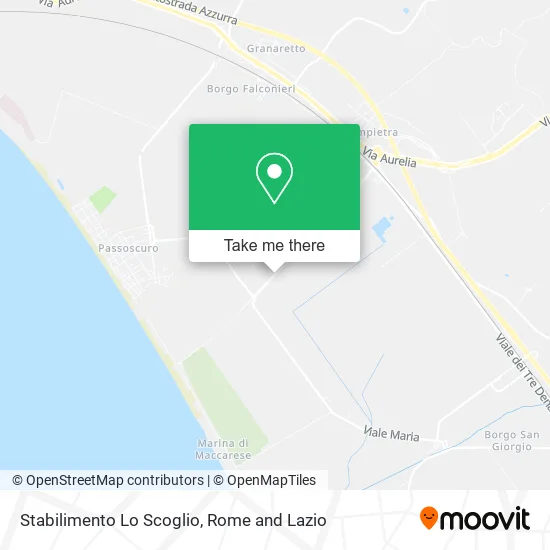 Lo Scoglio Establishment map