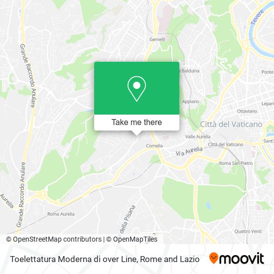 Toelettatura Moderna di over Line map