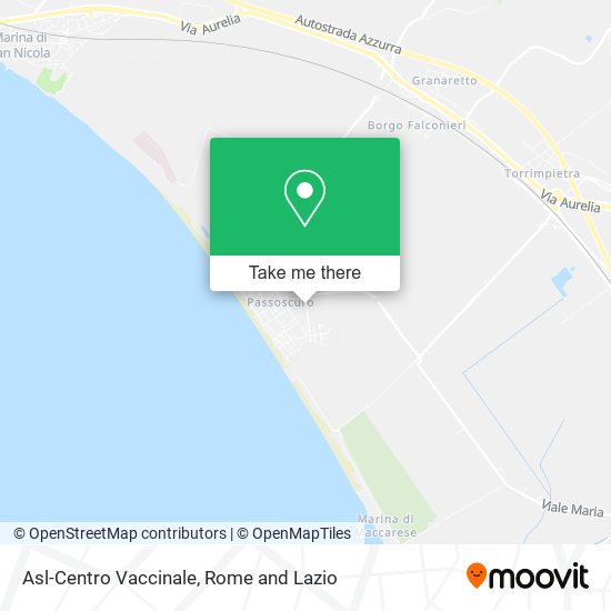 Asl-Centro Vaccinale map