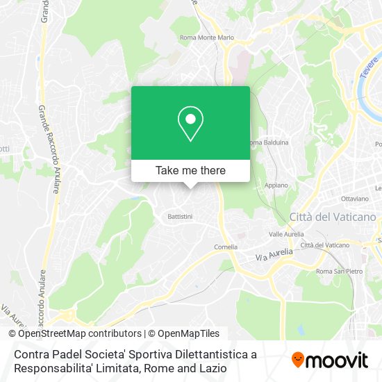 Contra Padel Societa' Sportiva Dilettantistica a Responsabilita' Limitata map