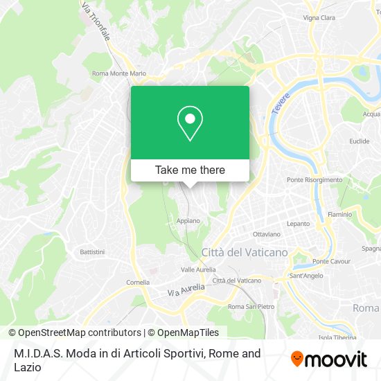 M.I.D.A.S. Moda in di Articoli Sportivi map