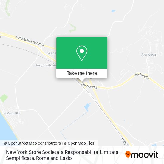 New York Store Societa' a Responsabilita' Limitata Semplificata map