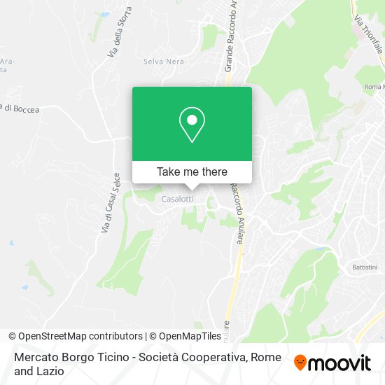 Mercato Borgo Ticino - Società Cooperativa map
