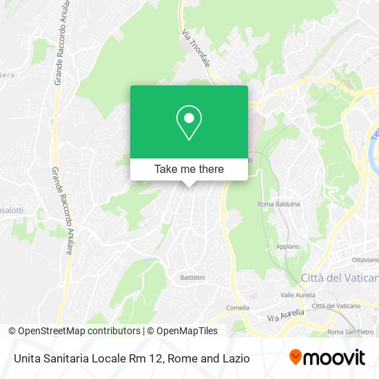 Unita Sanitaria Locale Rm 12 map