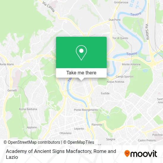 Academy of Ancient Signs Macfactory map