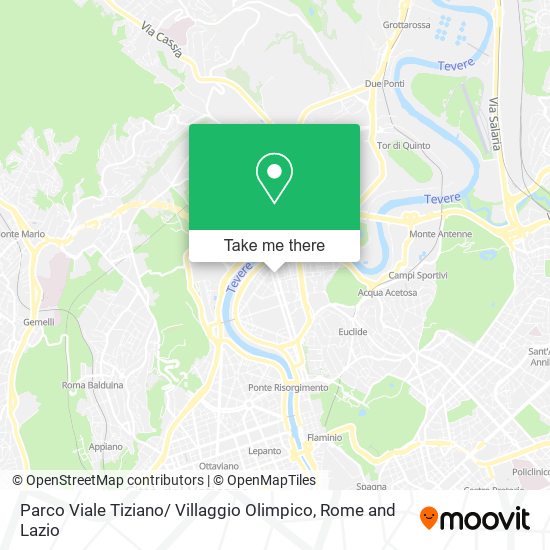 Parco Viale Tiziano/ Villaggio Olimpico map