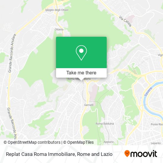 Replat Casa Roma Immobiliare map