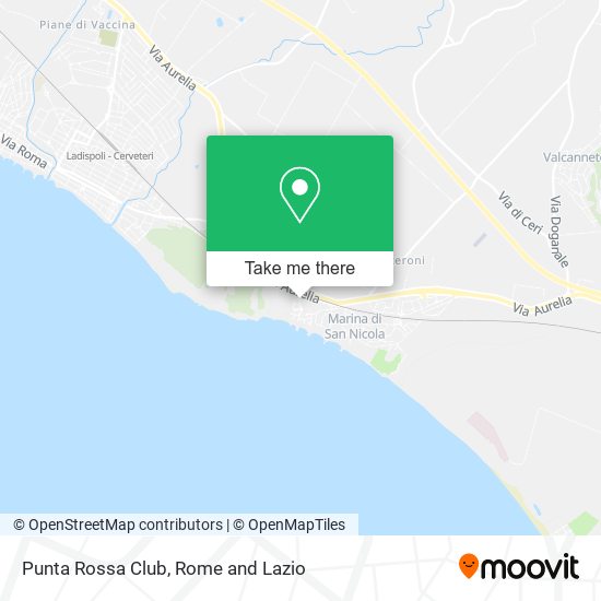 Punta Rossa Club map