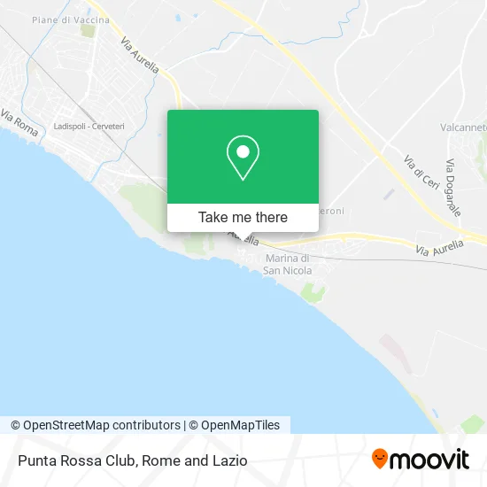 Punta Rossa Club map