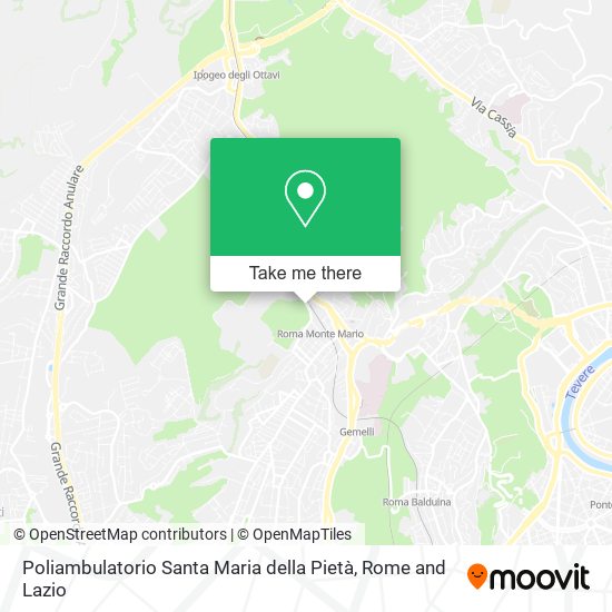 Poliambulatorio Santa Maria della Pietà map