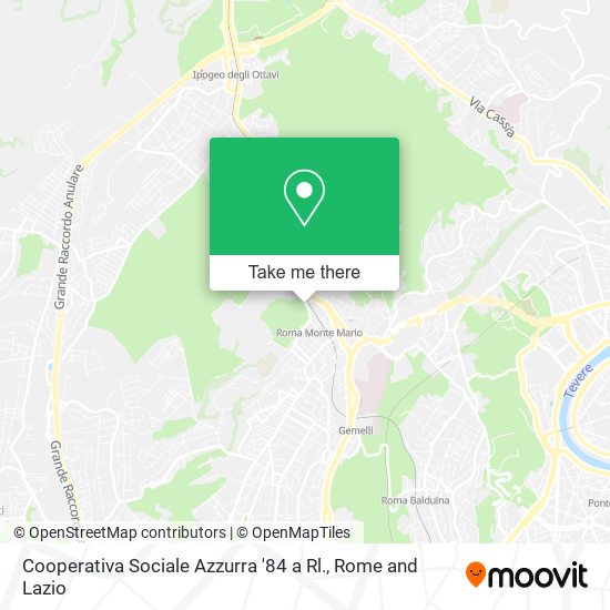 Cooperativa Sociale Azzurra '84 a Rl. map