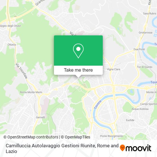 Camilluccia Autolavaggio Gestioni Riunite map