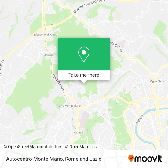 Monte Mario Auto Center map