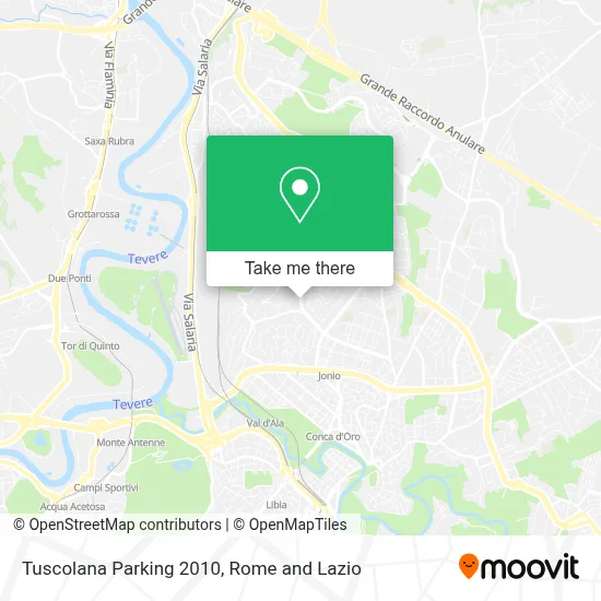Tuscolana Parking 2010 map