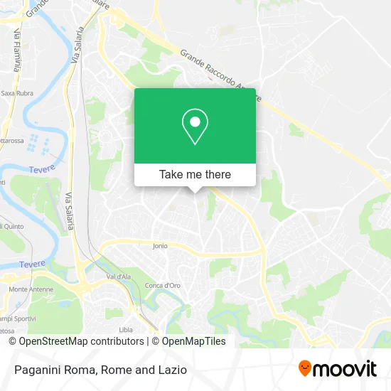 Paganini Rome map