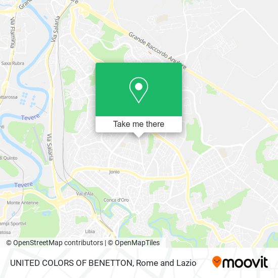 UNITED COLORS OF BENETTON map