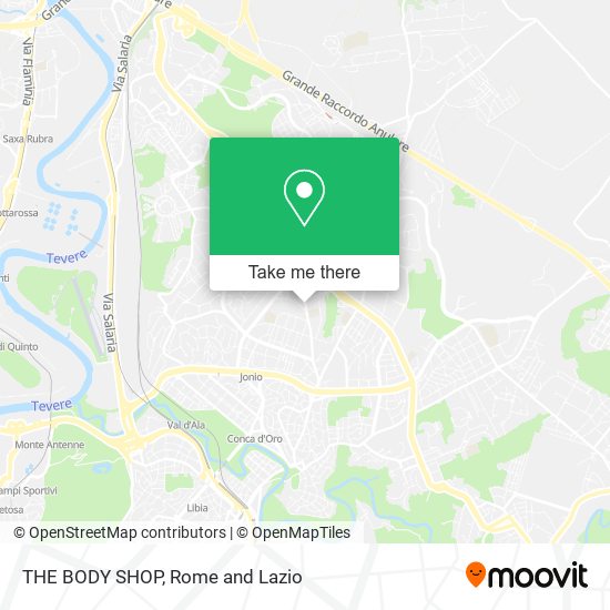 THE BODY SHOP map