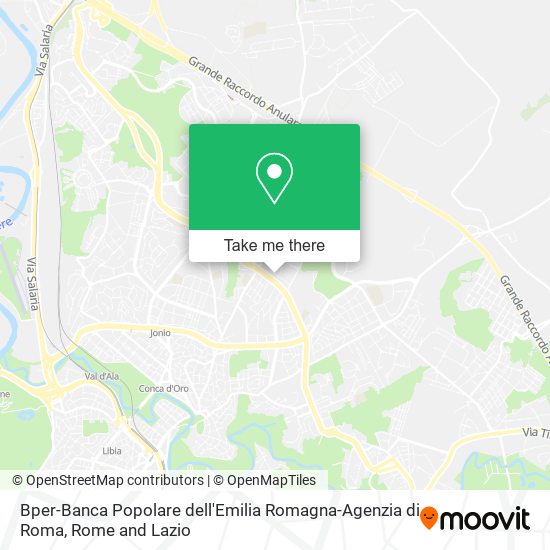 Bper-Banca Popolare dell'Emilia Romagna-Agenzia di Roma map