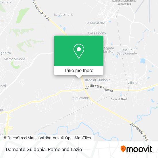 Damante Guidonia map