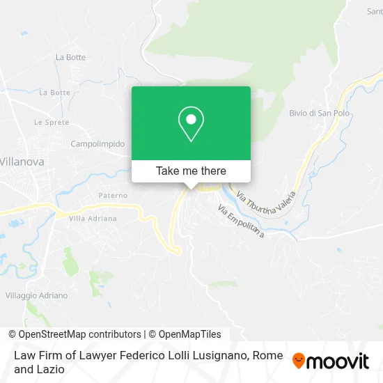 Law Firm of Lawyer Federico Lolli Lusignano map