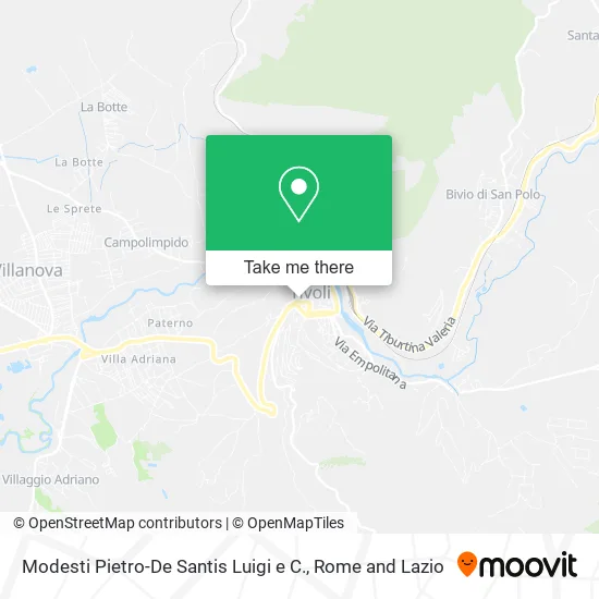 Modesti Pietro-De Santis Luigi & Co map