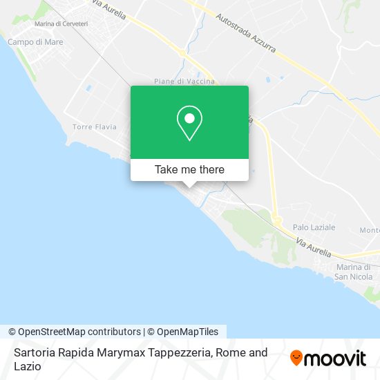 Sartoria Rapida Marymax Tappezzeria map