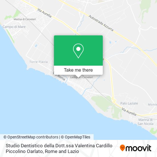 Studio Dentistico della Dott.ssa Valentina Cardillo Piccolino Oarlato map