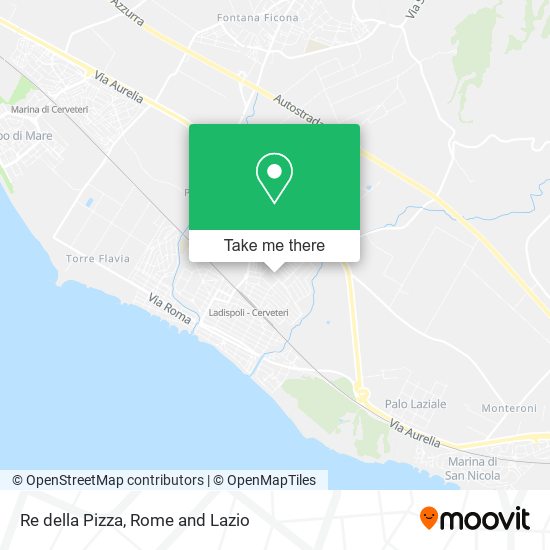 Re della Pizza map