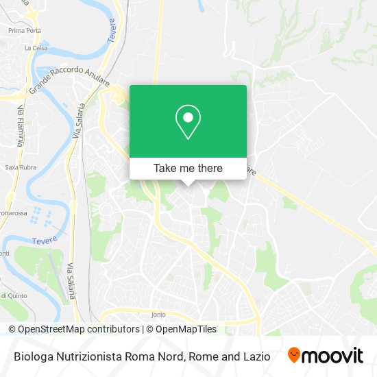 Biologa Nutrizionista Roma Nord map