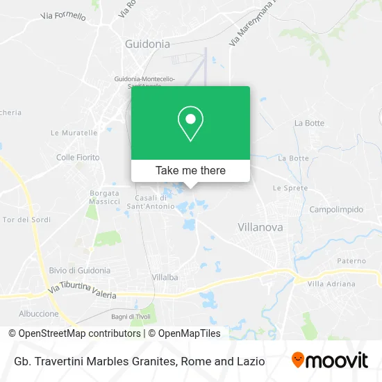 Gb. Travertini Marbles Granites map