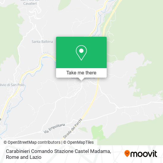 Carabinieri Comando Stazione Castel Madama map