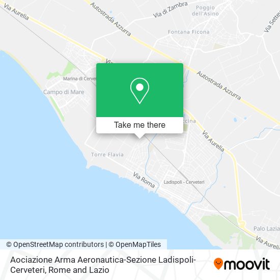 Aociazione Arma Aeronautica-Sezione Ladispoli-Cerveteri map