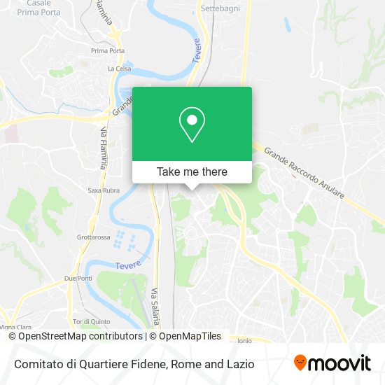 Comitato di Quartiere Fidene map