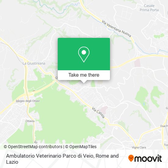 Ambulatorio Veterinario Parco di Veio map