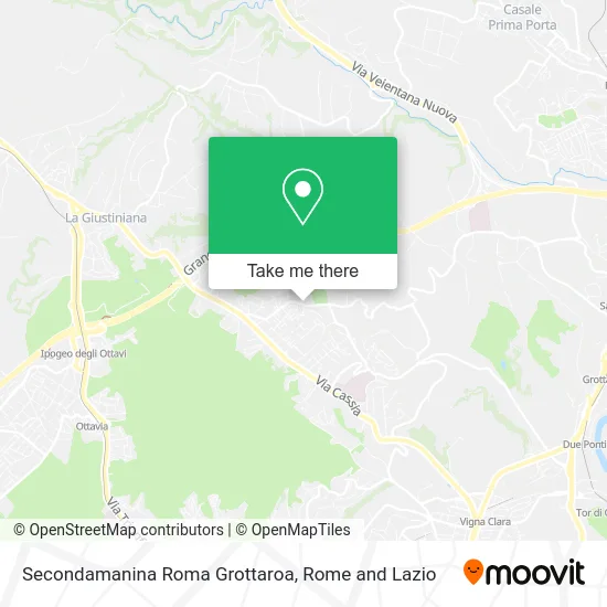 Secondamanina Roma Grottaroa map