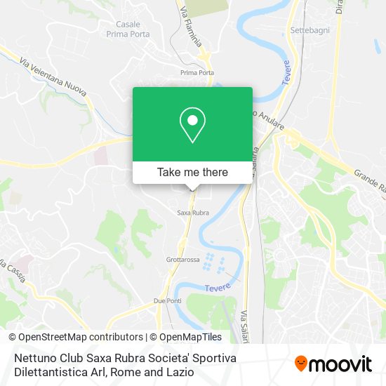 Nettuno Club Saxa Rubra Societa' Sportiva Dilettantistica Arl map