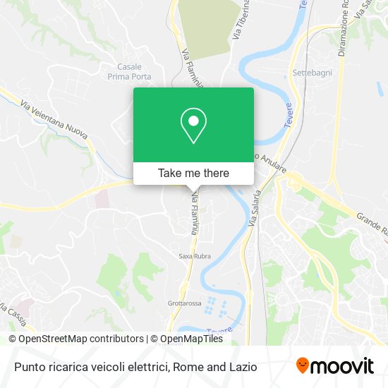 Punto ricarica veicoli elettrici map