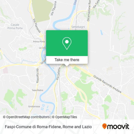 Faspi-Comune di Roma-Fidene map