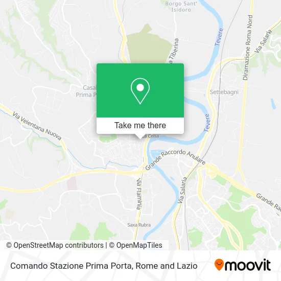 Prima Porta Station Command map