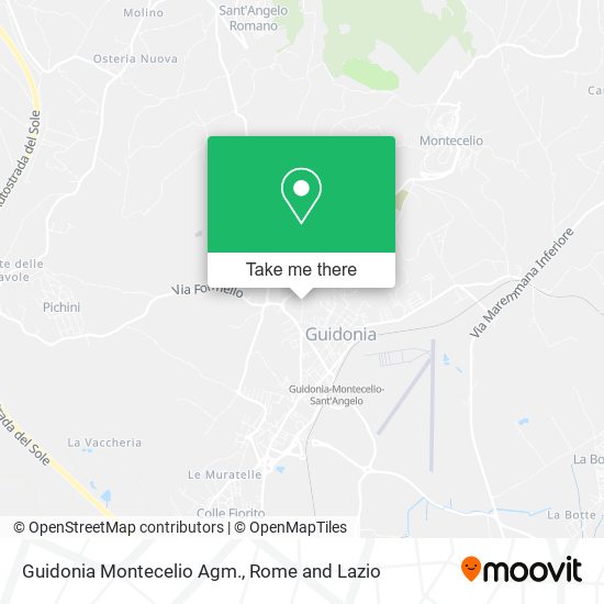 Guidonia Montecelio Agm. map