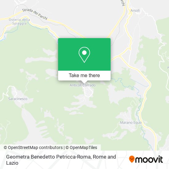 Geometra Benedetto Petricca-Roma map