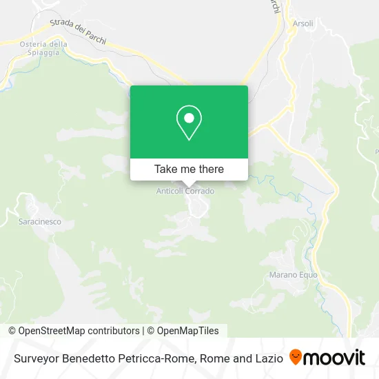 Surveyor Benedetto Petricca-Rome map