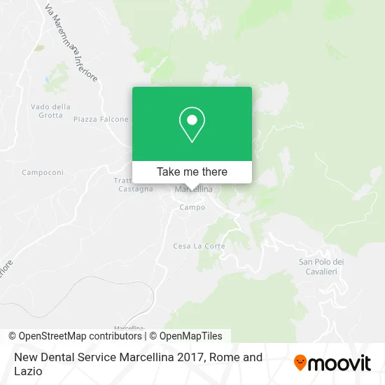 New Dental Service Marcellina 2017 map