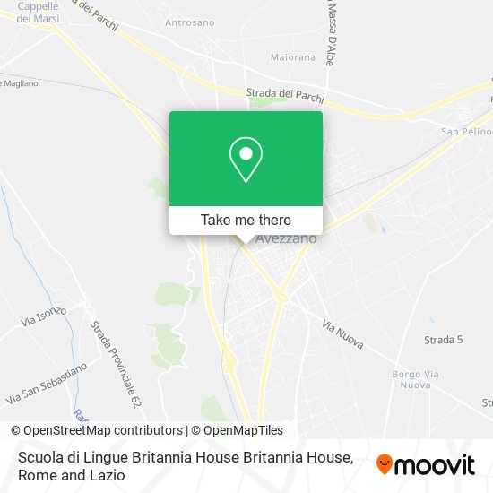 Scuola di Lingue Britannia House Britannia House map
