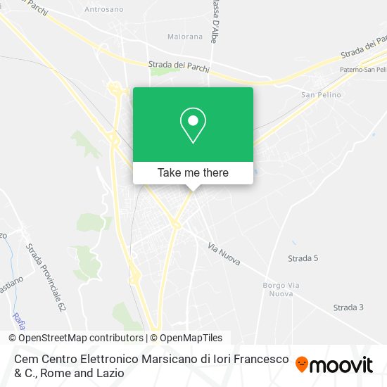 Cem Centro Elettronico Marsicano di Iori Francesco & C. map