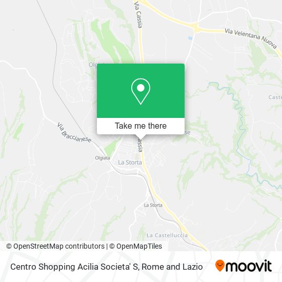 Centro Shopping Acilia Societa' S map