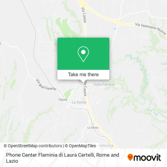 Phone Center Flaminia by Laura Certelli map