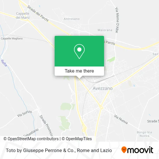 Toto by Giuseppe Perrone & Co. map