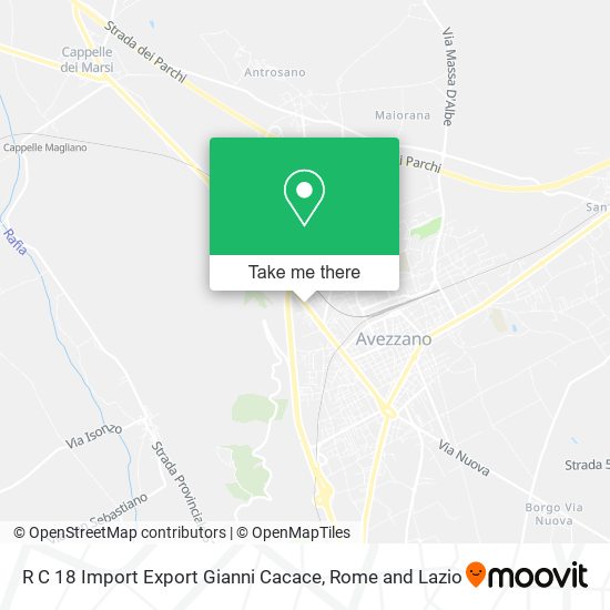 R C 18 Import Export Gianni Cacace map