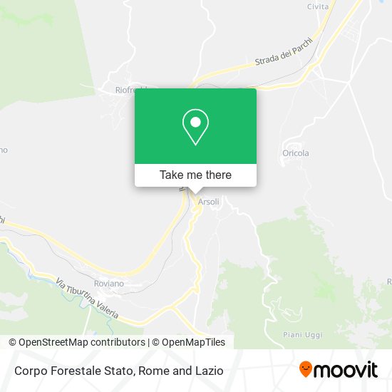 Corpo Forestale Stato map